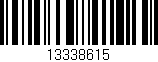 Código de barras (EAN, GTIN, SKU, ISBN): '13338615'
