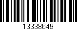 Código de barras (EAN, GTIN, SKU, ISBN): '13338649'