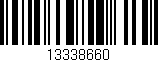 Código de barras (EAN, GTIN, SKU, ISBN): '13338660'