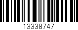 Código de barras (EAN, GTIN, SKU, ISBN): '13338747'
