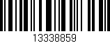 Código de barras (EAN, GTIN, SKU, ISBN): '13338859'