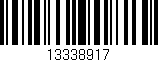Código de barras (EAN, GTIN, SKU, ISBN): '13338917'