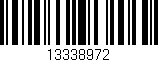 Código de barras (EAN, GTIN, SKU, ISBN): '13338972'