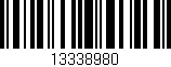 Código de barras (EAN, GTIN, SKU, ISBN): '13338980'