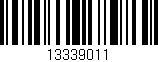 Código de barras (EAN, GTIN, SKU, ISBN): '13339011'