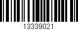 Código de barras (EAN, GTIN, SKU, ISBN): '13339021'