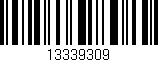 Código de barras (EAN, GTIN, SKU, ISBN): '13339309'