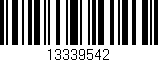 Código de barras (EAN, GTIN, SKU, ISBN): '13339542'
