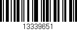 Código de barras (EAN, GTIN, SKU, ISBN): '13339651'