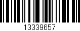Código de barras (EAN, GTIN, SKU, ISBN): '13339657'