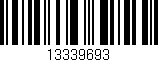 Código de barras (EAN, GTIN, SKU, ISBN): '13339693'