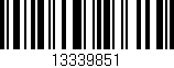 Código de barras (EAN, GTIN, SKU, ISBN): '13339851'