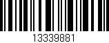 Código de barras (EAN, GTIN, SKU, ISBN): '13339881'