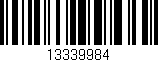 Código de barras (EAN, GTIN, SKU, ISBN): '13339984'