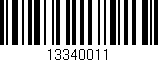 Código de barras (EAN, GTIN, SKU, ISBN): '13340011'