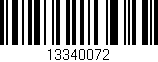 Código de barras (EAN, GTIN, SKU, ISBN): '13340072'