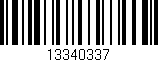 Código de barras (EAN, GTIN, SKU, ISBN): '13340337'