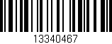 Código de barras (EAN, GTIN, SKU, ISBN): '13340467'