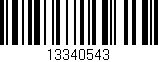 Código de barras (EAN, GTIN, SKU, ISBN): '13340543'