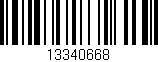 Código de barras (EAN, GTIN, SKU, ISBN): '13340668'