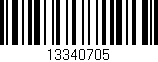 Código de barras (EAN, GTIN, SKU, ISBN): '13340705'