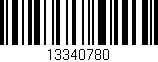 Código de barras (EAN, GTIN, SKU, ISBN): '13340780'