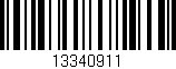 Código de barras (EAN, GTIN, SKU, ISBN): '13340911'