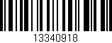 Código de barras (EAN, GTIN, SKU, ISBN): '13340918'