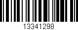 Código de barras (EAN, GTIN, SKU, ISBN): '13341298'