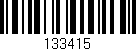 Código de barras (EAN, GTIN, SKU, ISBN): '133415'
