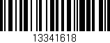Código de barras (EAN, GTIN, SKU, ISBN): '13341618'