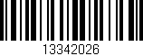 Código de barras (EAN, GTIN, SKU, ISBN): '13342026'