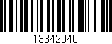 Código de barras (EAN, GTIN, SKU, ISBN): '13342040'
