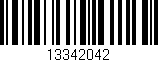 Código de barras (EAN, GTIN, SKU, ISBN): '13342042'