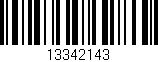 Código de barras (EAN, GTIN, SKU, ISBN): '13342143'