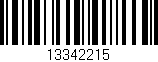Código de barras (EAN, GTIN, SKU, ISBN): '13342215'
