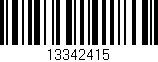 Código de barras (EAN, GTIN, SKU, ISBN): '13342415'