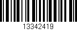 Código de barras (EAN, GTIN, SKU, ISBN): '13342419'