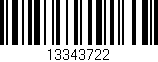 Código de barras (EAN, GTIN, SKU, ISBN): '13343722'