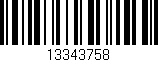 Código de barras (EAN, GTIN, SKU, ISBN): '13343758'