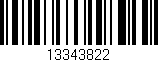 Código de barras (EAN, GTIN, SKU, ISBN): '13343822'