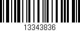 Código de barras (EAN, GTIN, SKU, ISBN): '13343836'