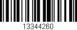 Código de barras (EAN, GTIN, SKU, ISBN): '13344260'