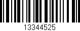 Código de barras (EAN, GTIN, SKU, ISBN): '13344525'