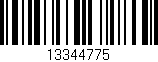 Código de barras (EAN, GTIN, SKU, ISBN): '13344775'