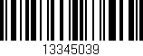 Código de barras (EAN, GTIN, SKU, ISBN): '13345039'