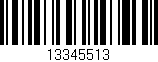 Código de barras (EAN, GTIN, SKU, ISBN): '13345513'