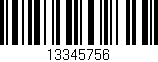 Código de barras (EAN, GTIN, SKU, ISBN): '13345756'