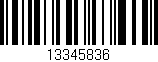 Código de barras (EAN, GTIN, SKU, ISBN): '13345836'