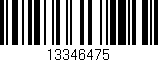 Código de barras (EAN, GTIN, SKU, ISBN): '13346475'